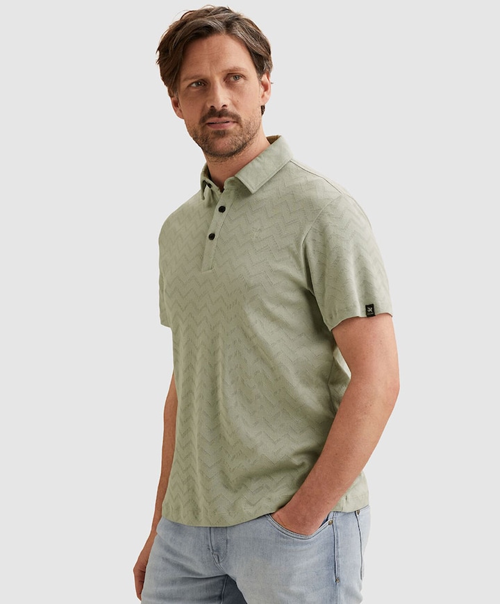 Heren polo groen