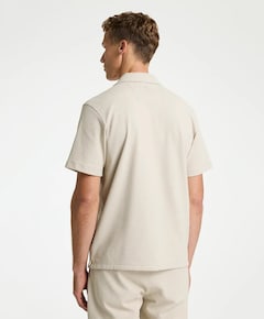 Heren polo beige