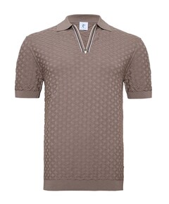 Heren polo beige