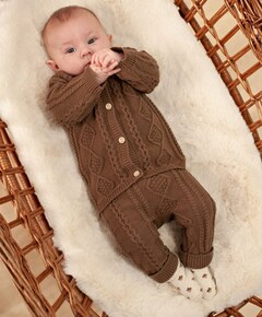 Uniseks vest bruin