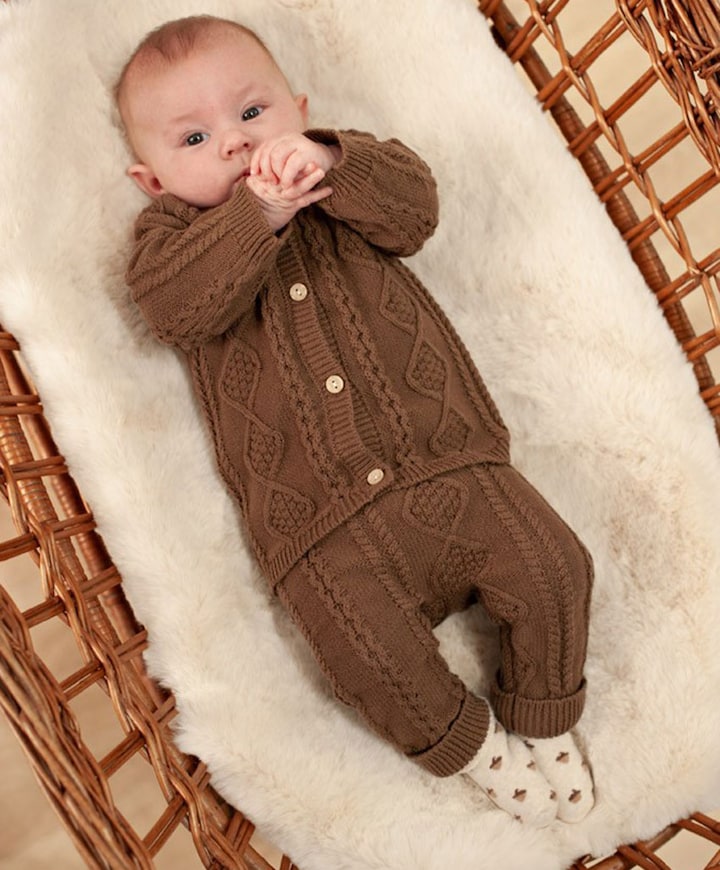 Uniseks vest bruin