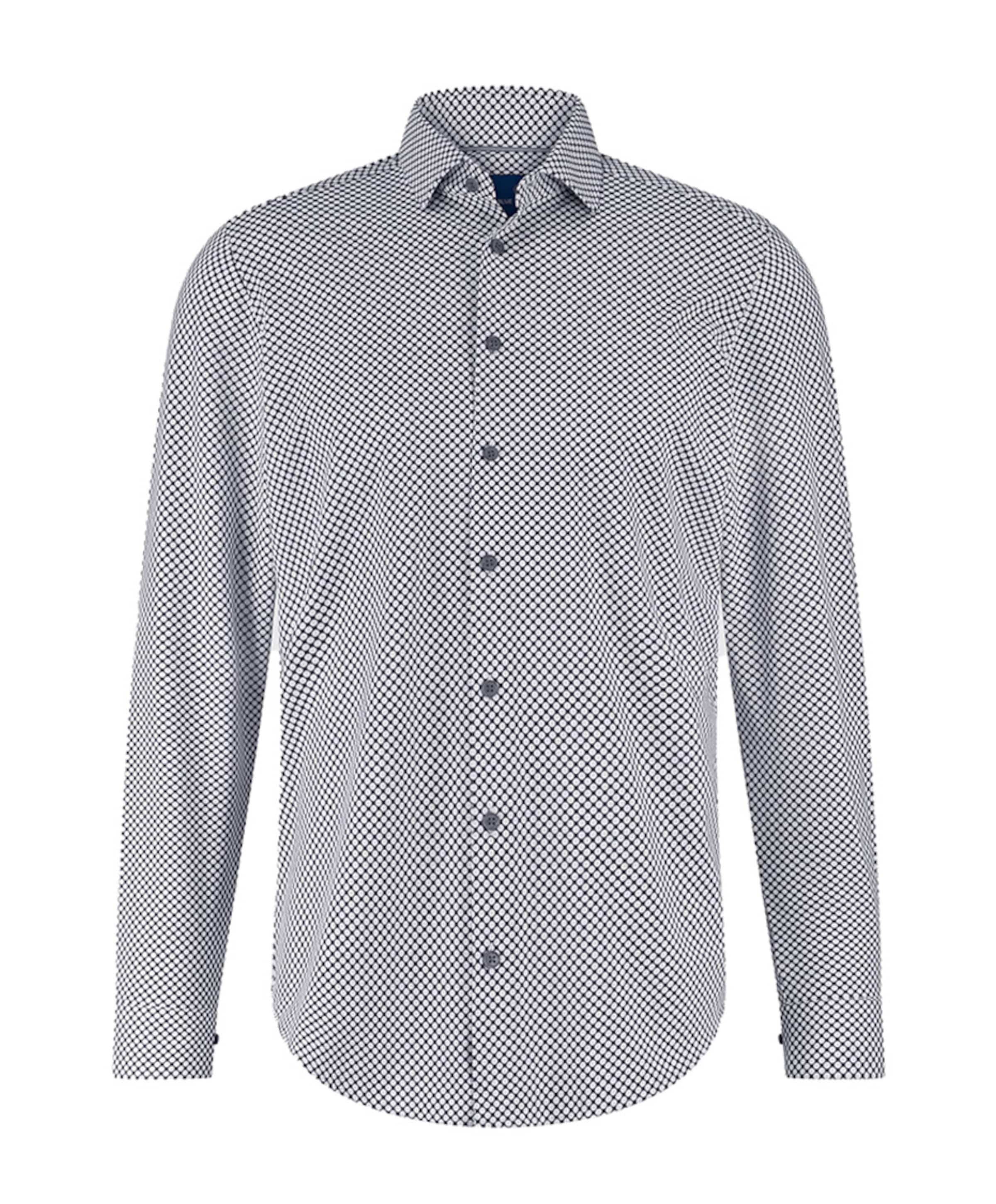 Overhemd lange mouw blauw