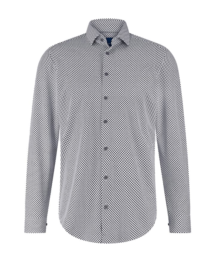 Overhemd lange mouw blauw