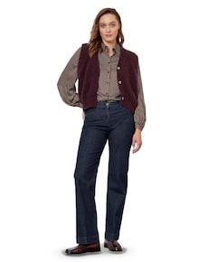 Jenny Wide dames jeans blauw