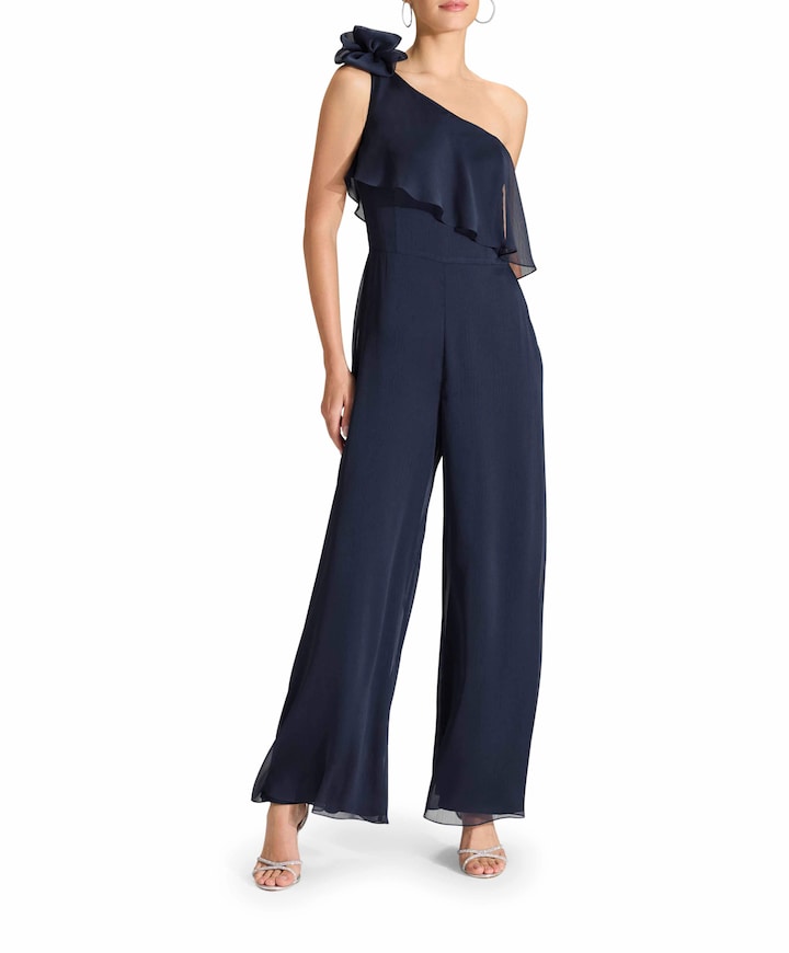 One-Shoulder Jumpsuit blauw
