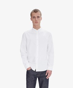 Heren overhemd lange mouw wit