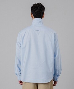 Heren overhemd lange mouw blauw