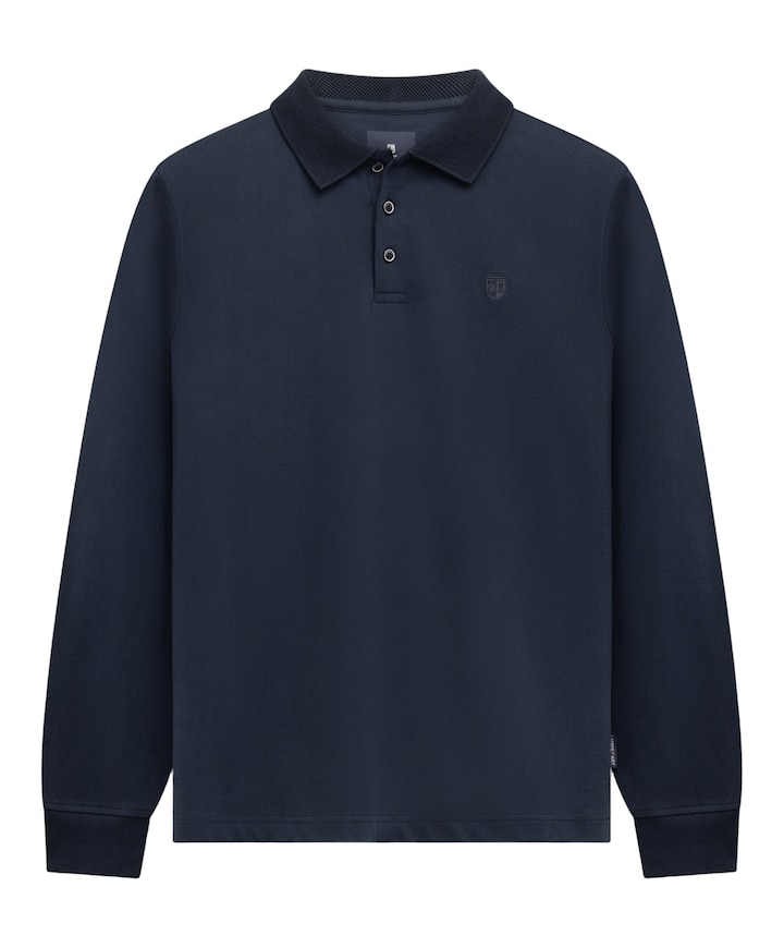 Heren polo blauw