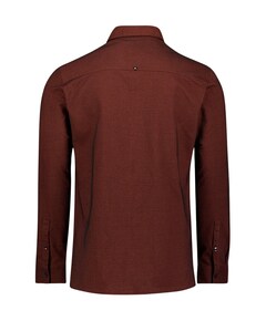 Heren overhemd lange mouw rood