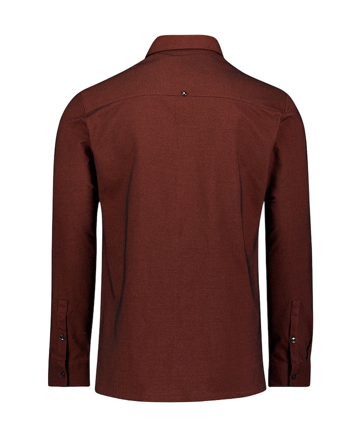 Heren overhemd lange mouw rood