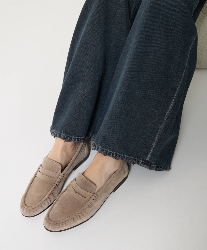 Penny dames loafers grijs