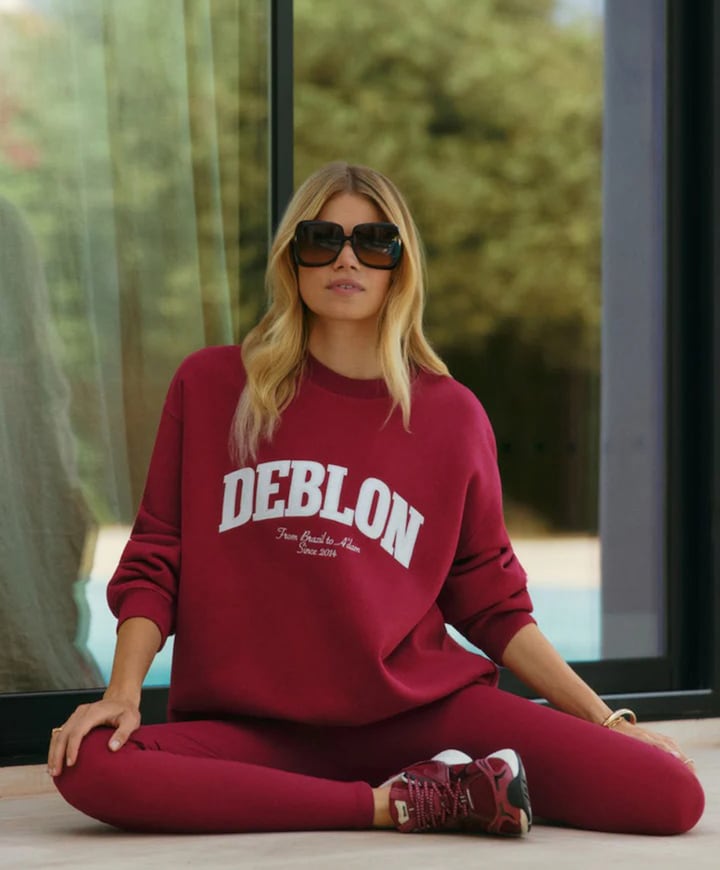 Classic Leggings High Waistband dames tight rood