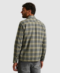 Heren overhemd lange mouw grijs