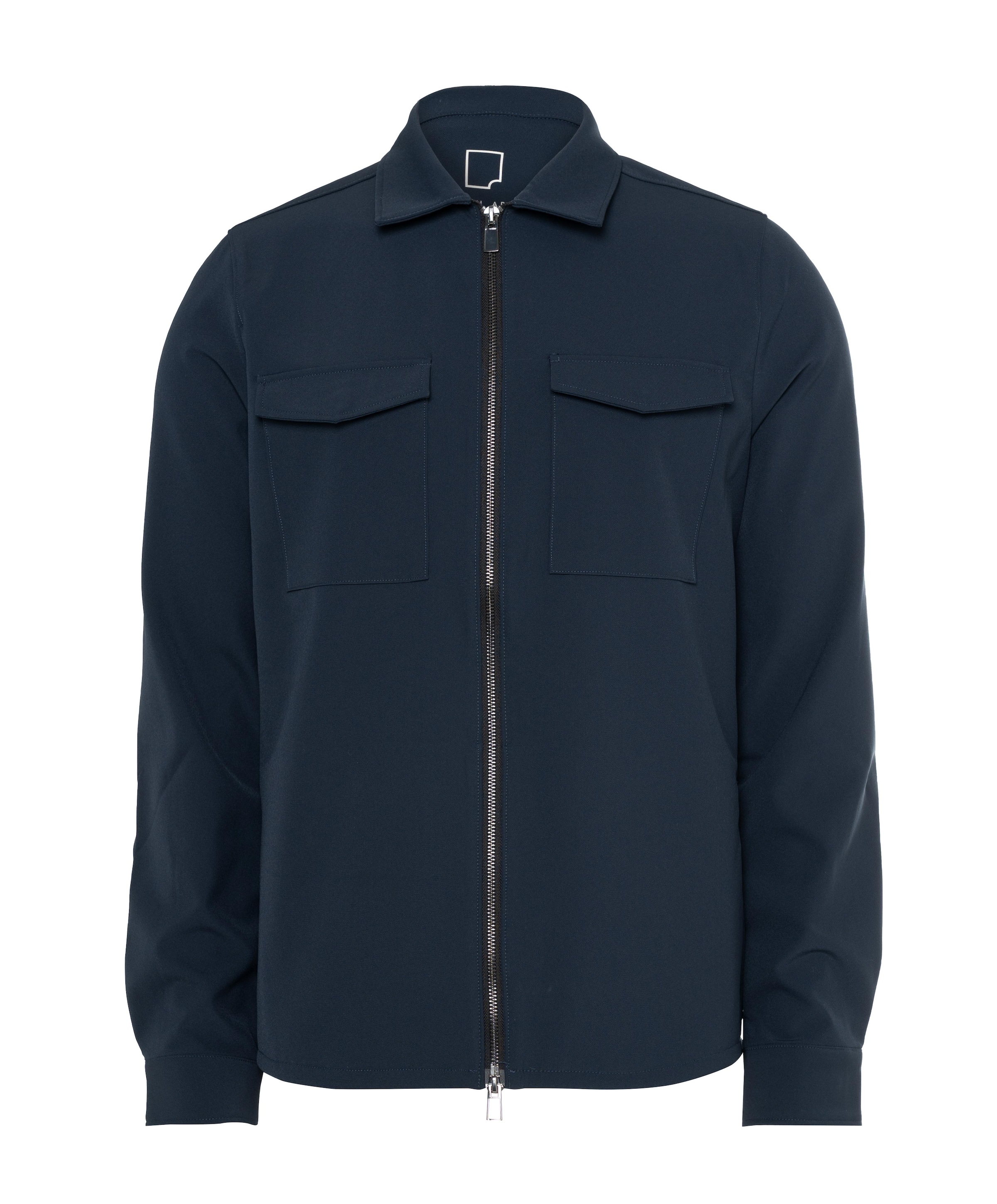 Heren overshirt blauw