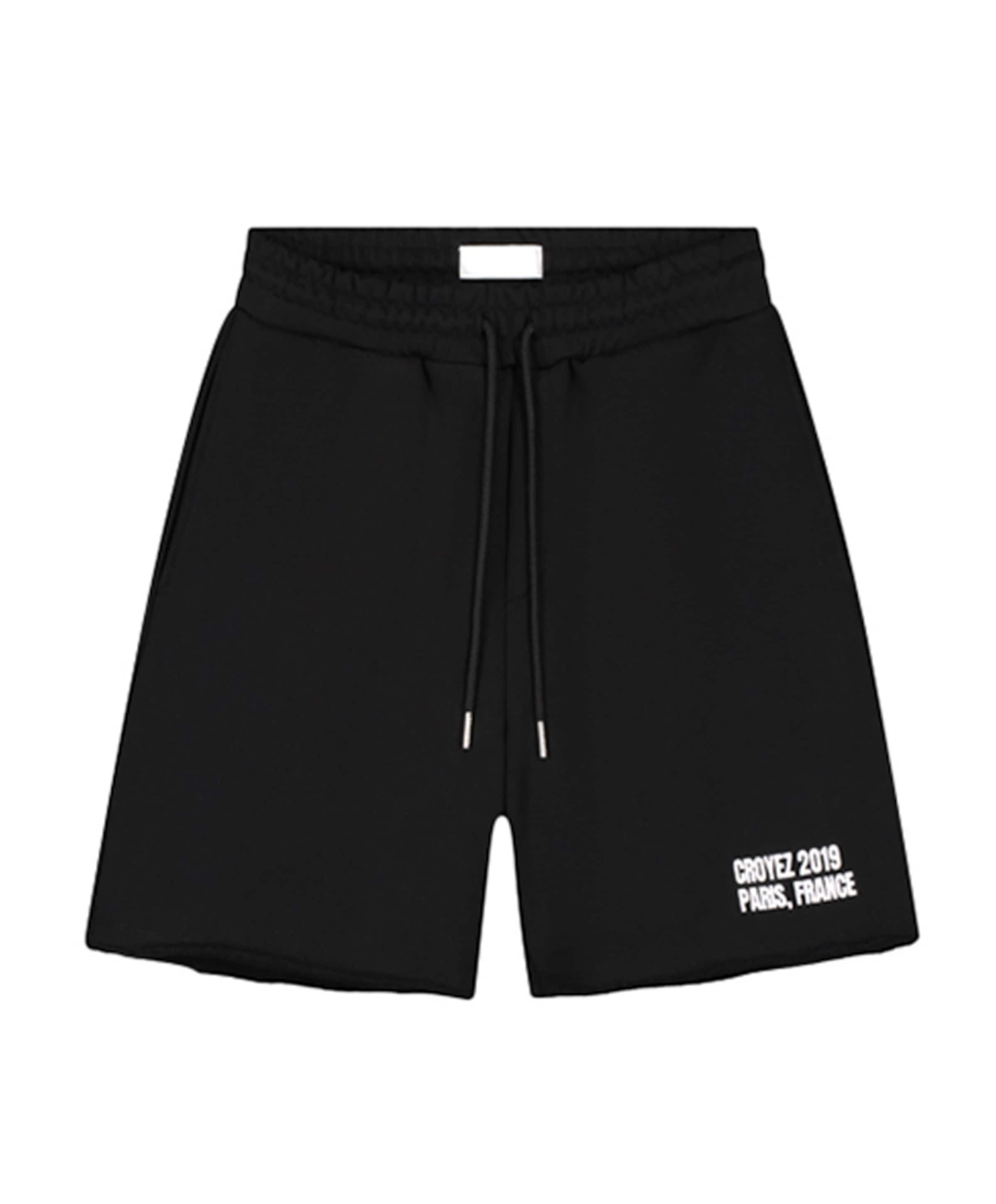 Croyez Relaxed Paris Shorts heren korte broek zwart
