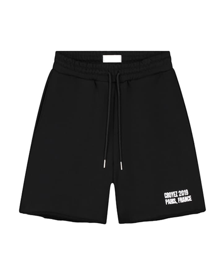 Croyez Relaxed Paris Shorts heren korte broek zwart