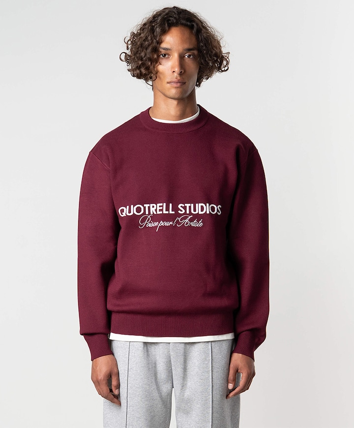 Heren sweater bordeaux