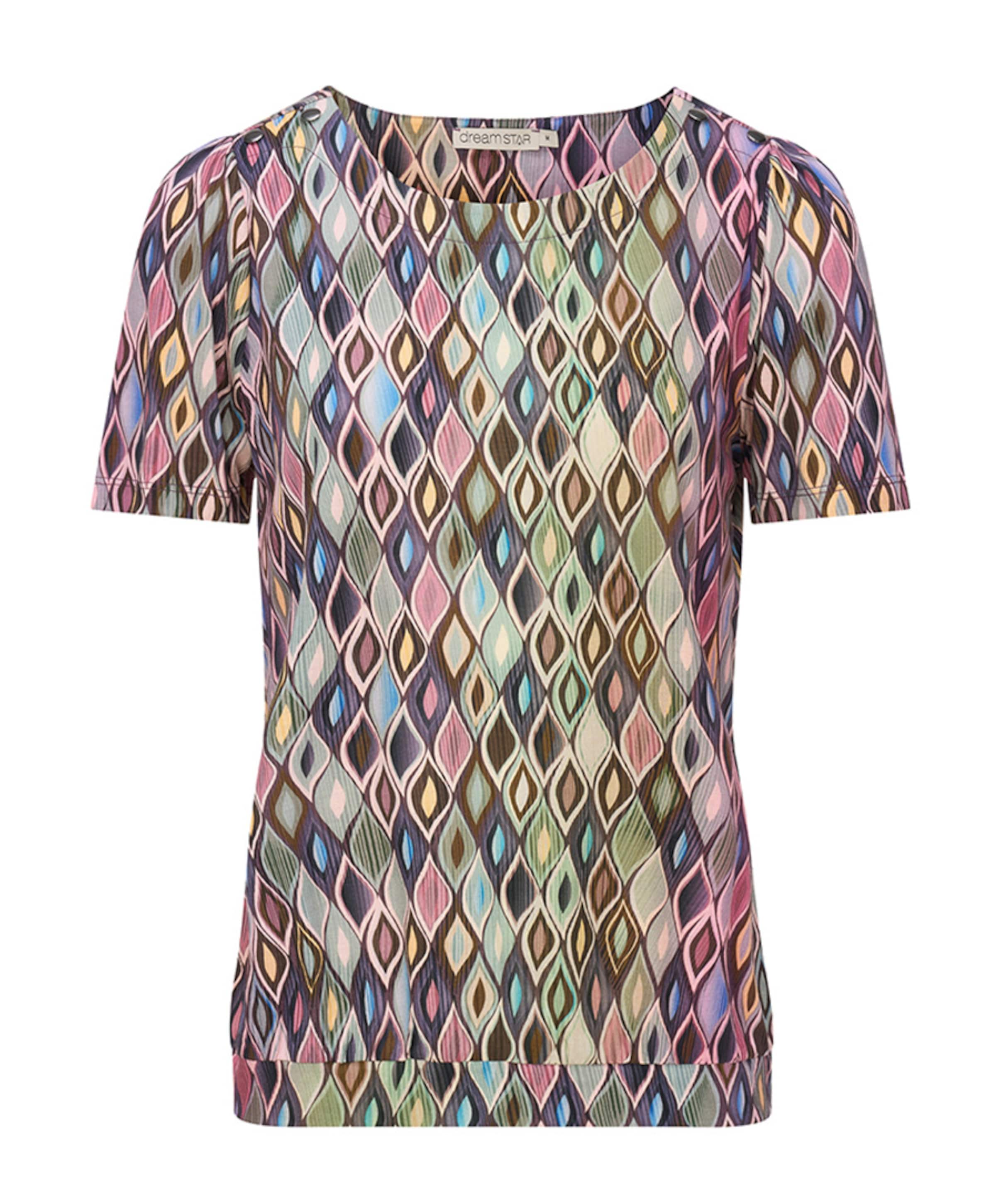 Dames t-shirt multicolor