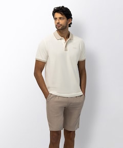 Heren polo beige