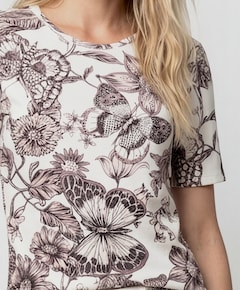 Dames T-shirt beige