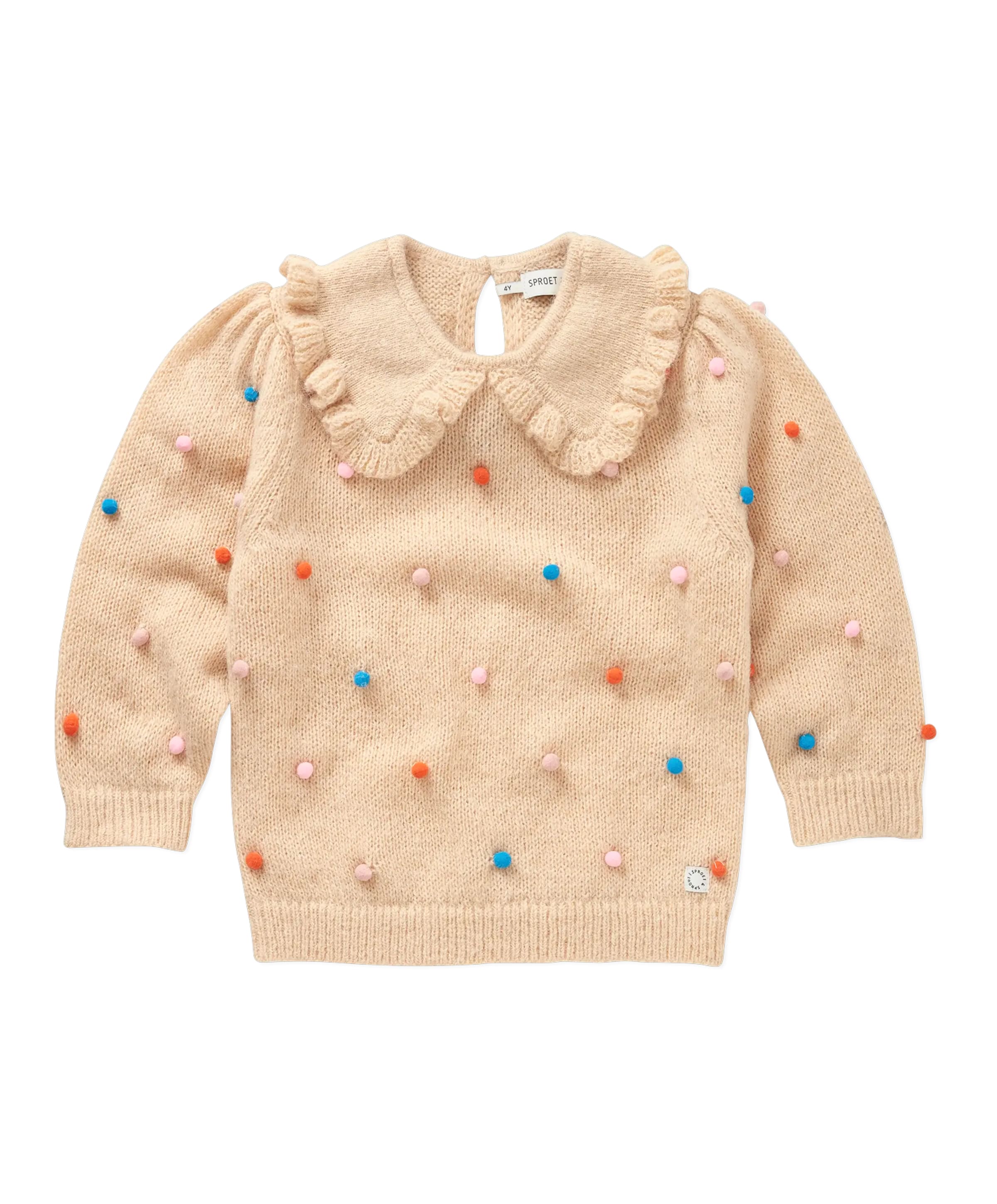 Meisjes trui beige