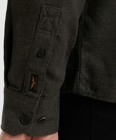 Heren overhemd lange mouw grijs