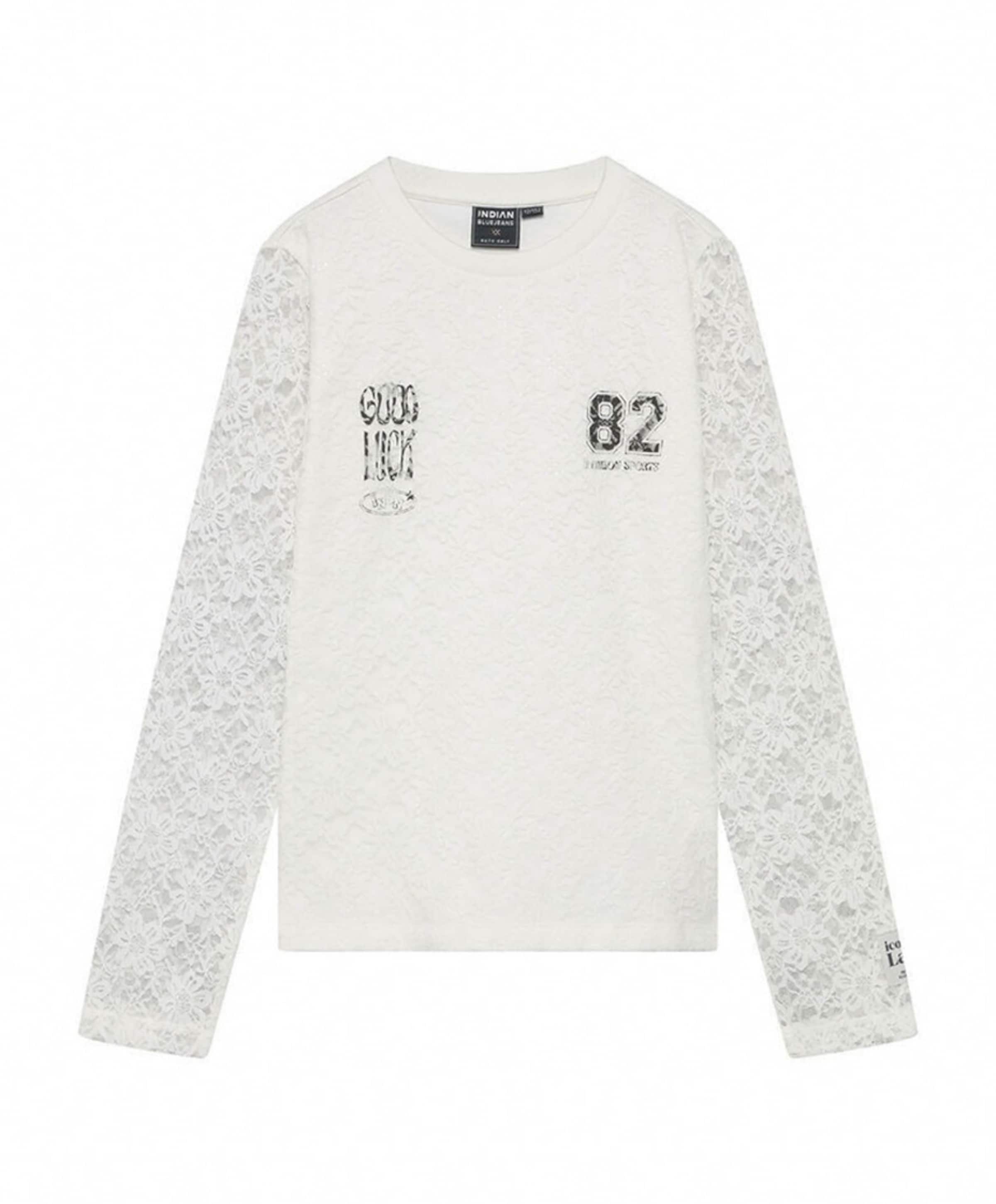 Meisjes longsleeve wit