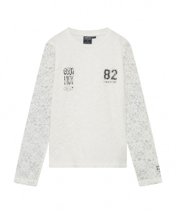 Meisjes longsleeve wit