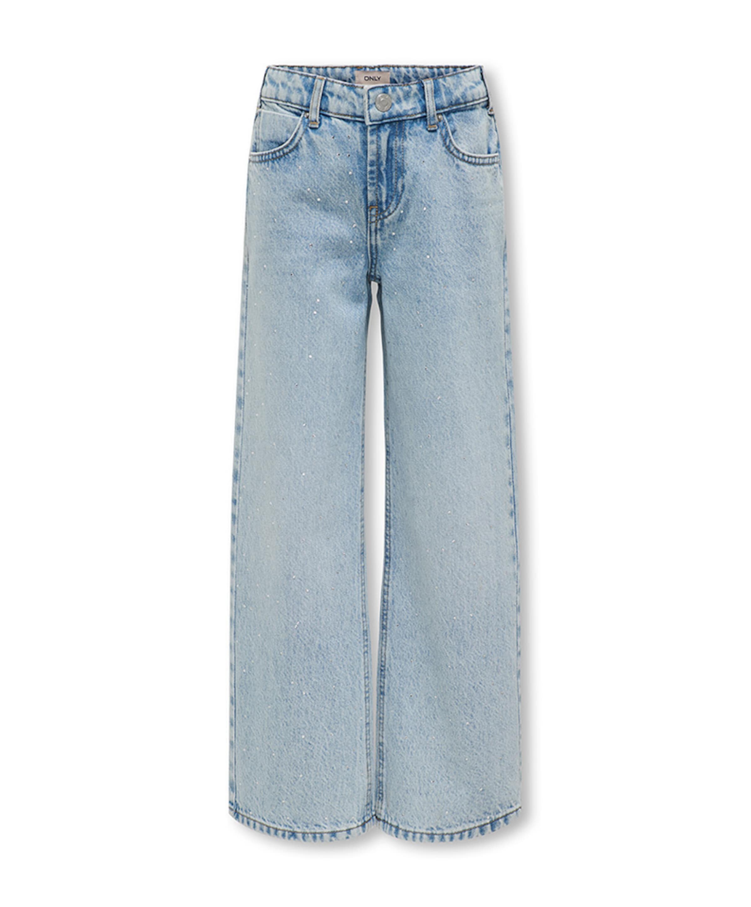 KOGCOBAIN RHINESTONE WIDE DNM AZG meisjes jeans blauw