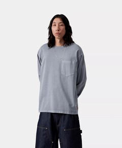 Heren longsleeve blauw