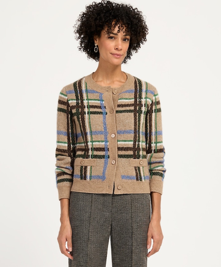 Dames vest bruin
