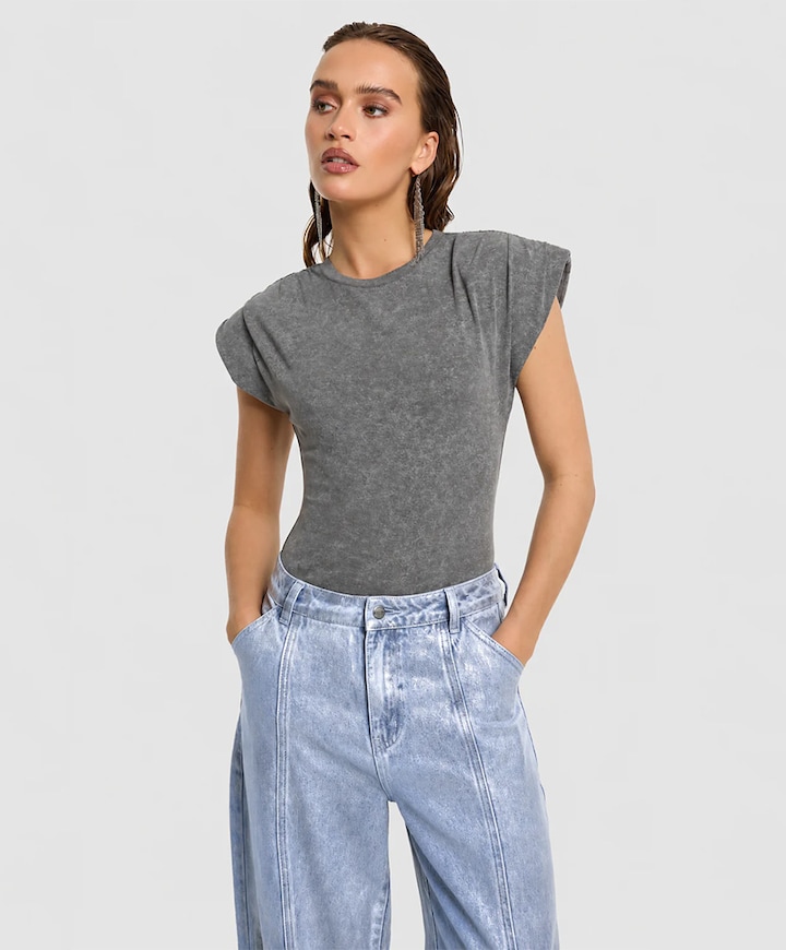Dames body grijs