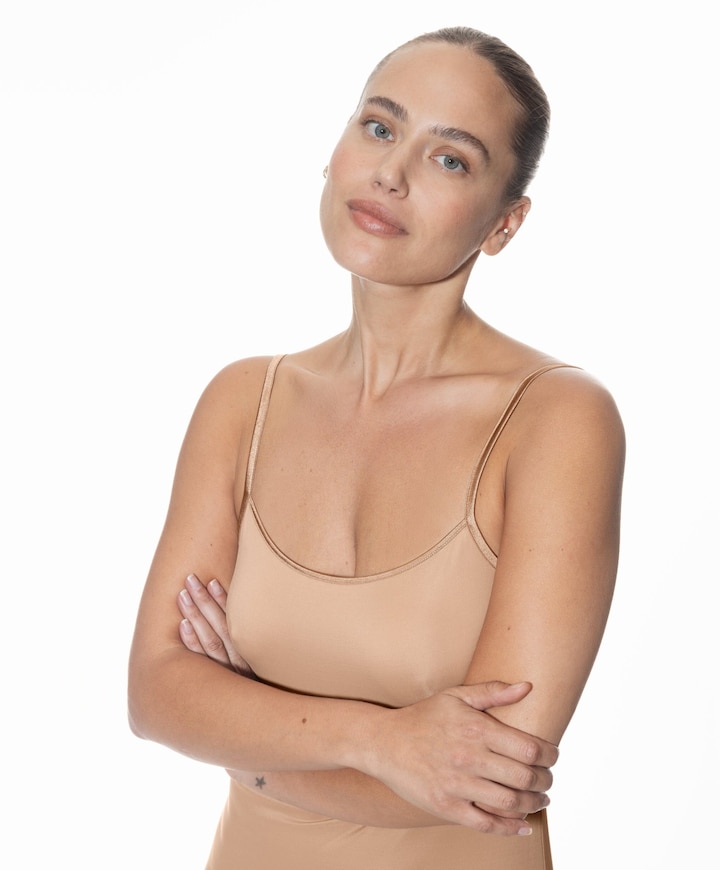 Dames onderjurk beige
