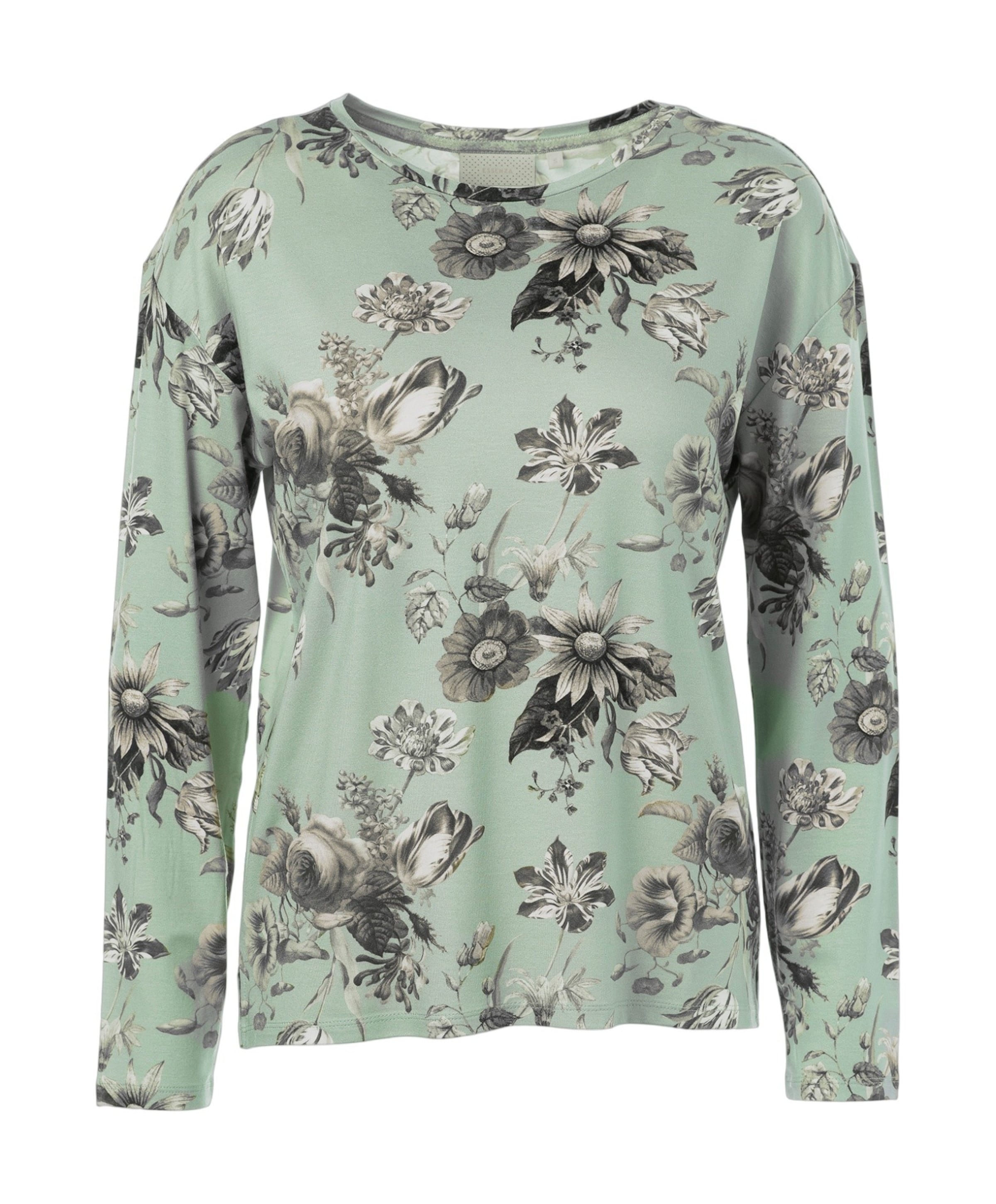 Dames pyjamatop groen