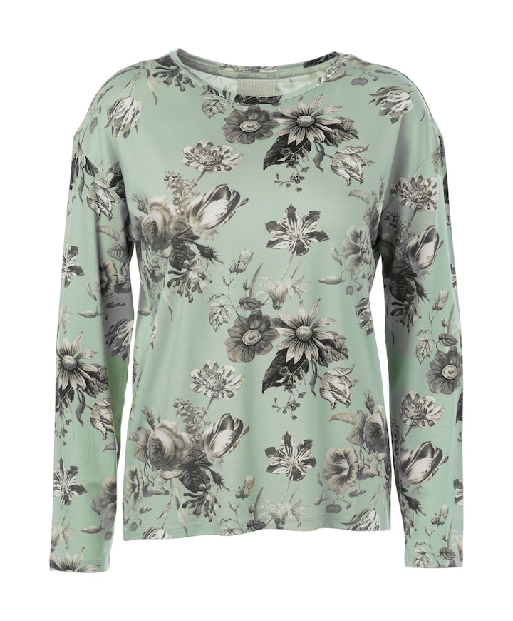 Dames pyjamatop groen