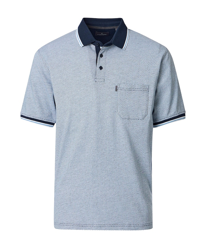 Heren polo blauw