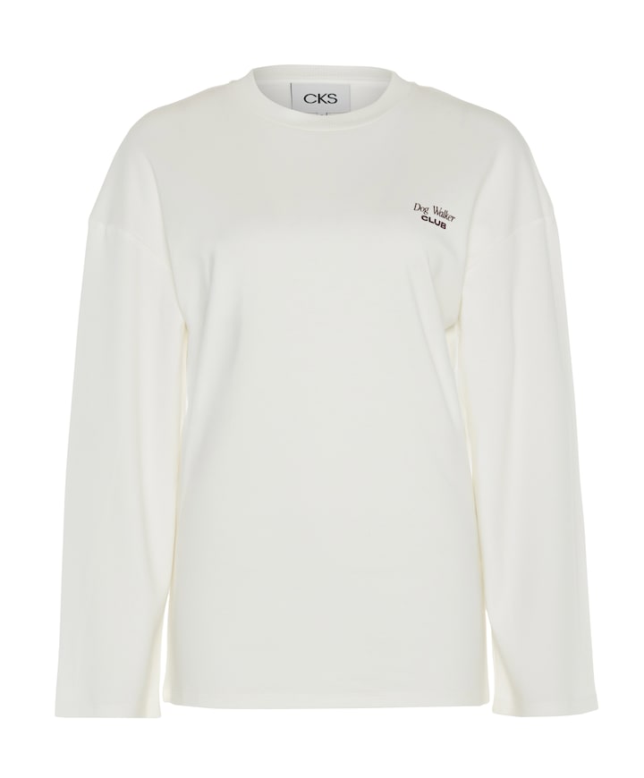 Dames longsleeve ecru