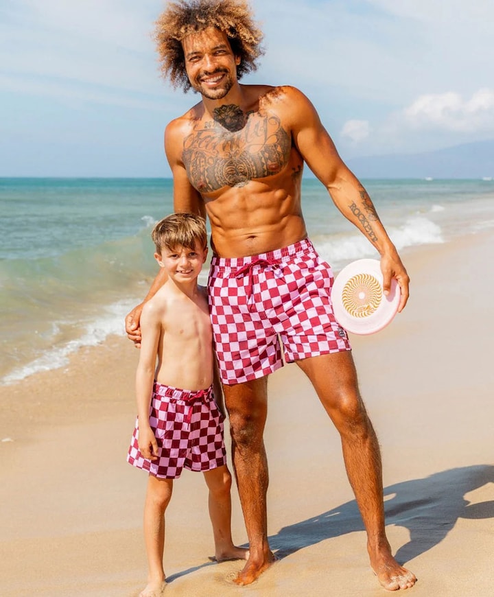 Jongens zwemshort roze