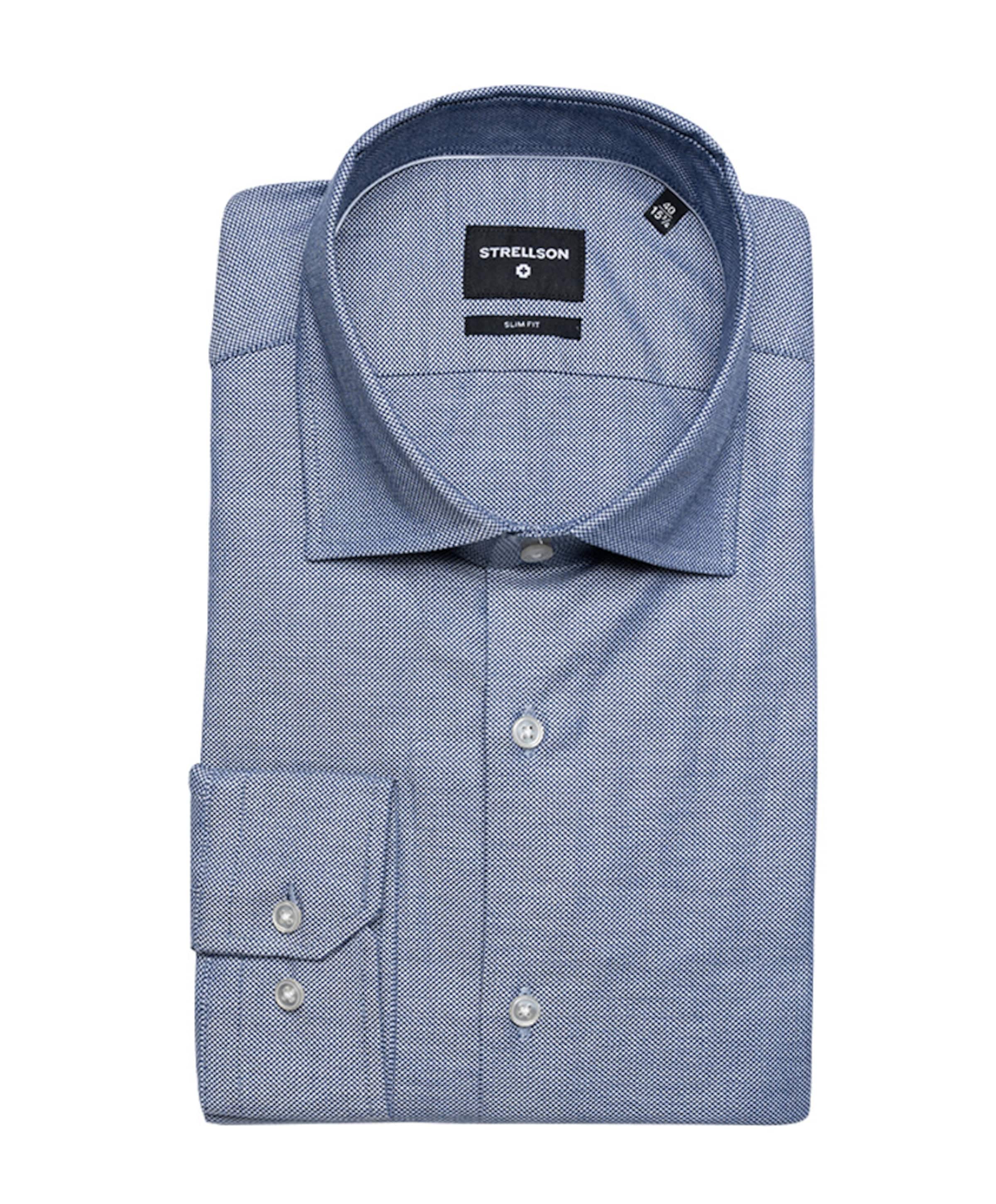 Overhemd lange mouw blauw