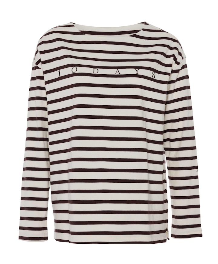 Dames longsleeve ecru
