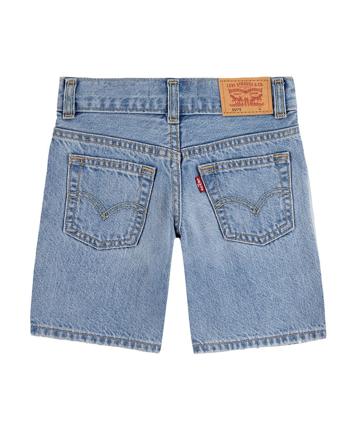 Skate shorts jongens korte broek blauw