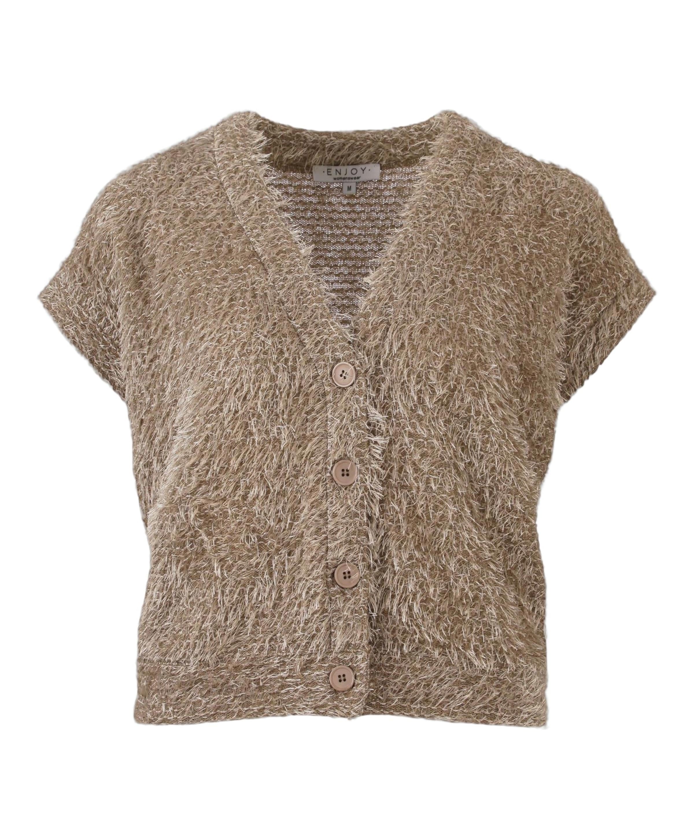 Dames gilet beige