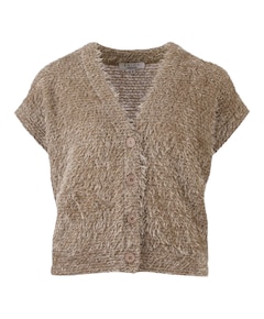 Dames gilet beige