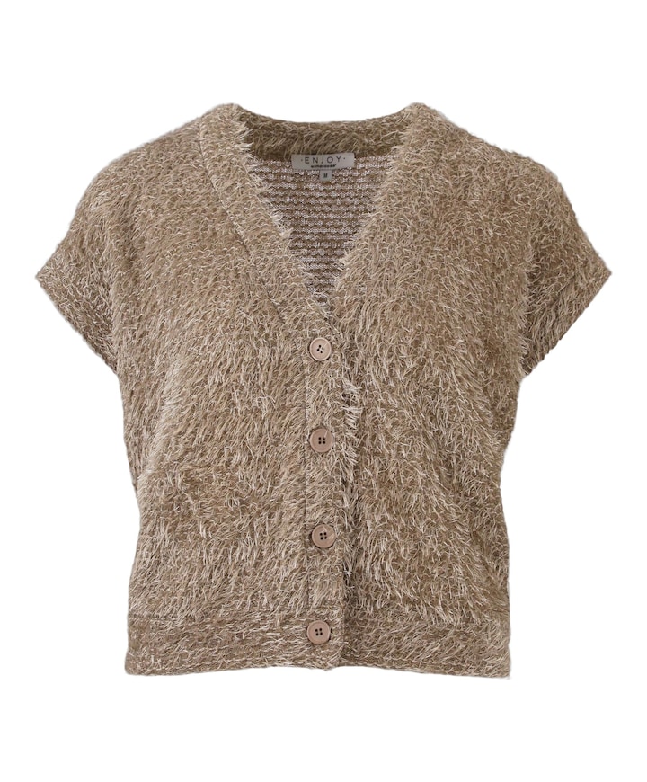 Dames gilet beige