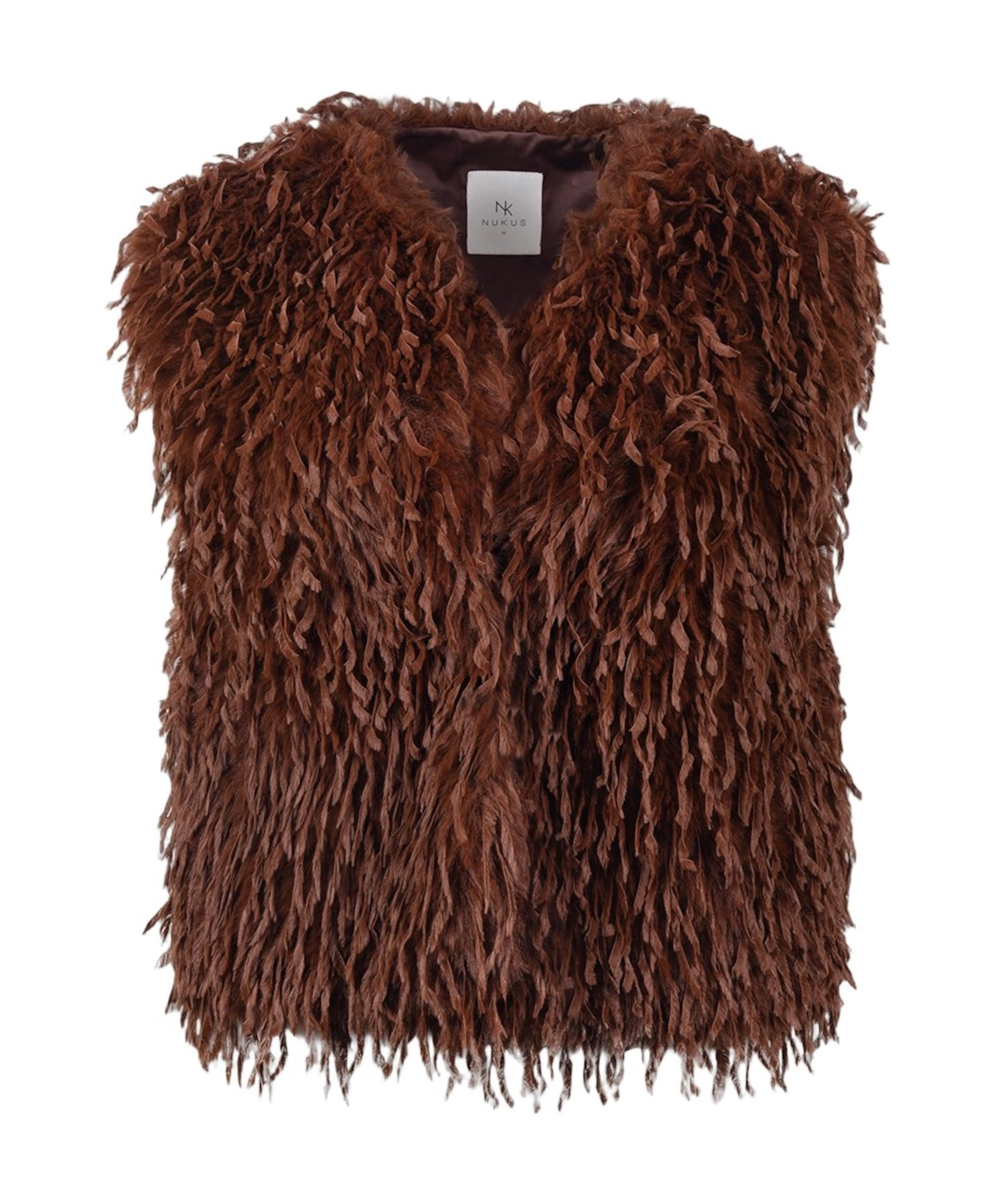 Dames gilet bruin
