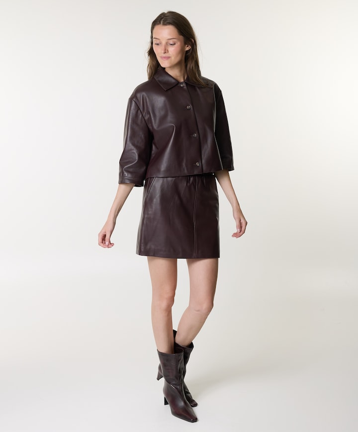 Dames jas bordeaux