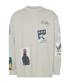 Heren longsleeve beige