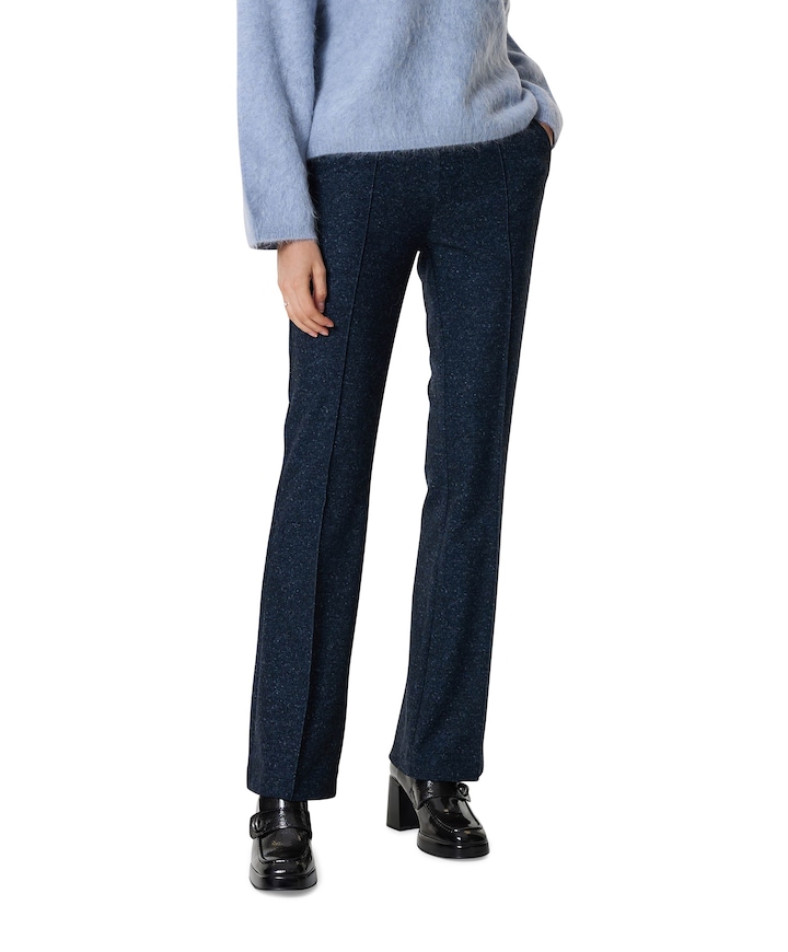 Jenny Flared Luxury dames broek blauw