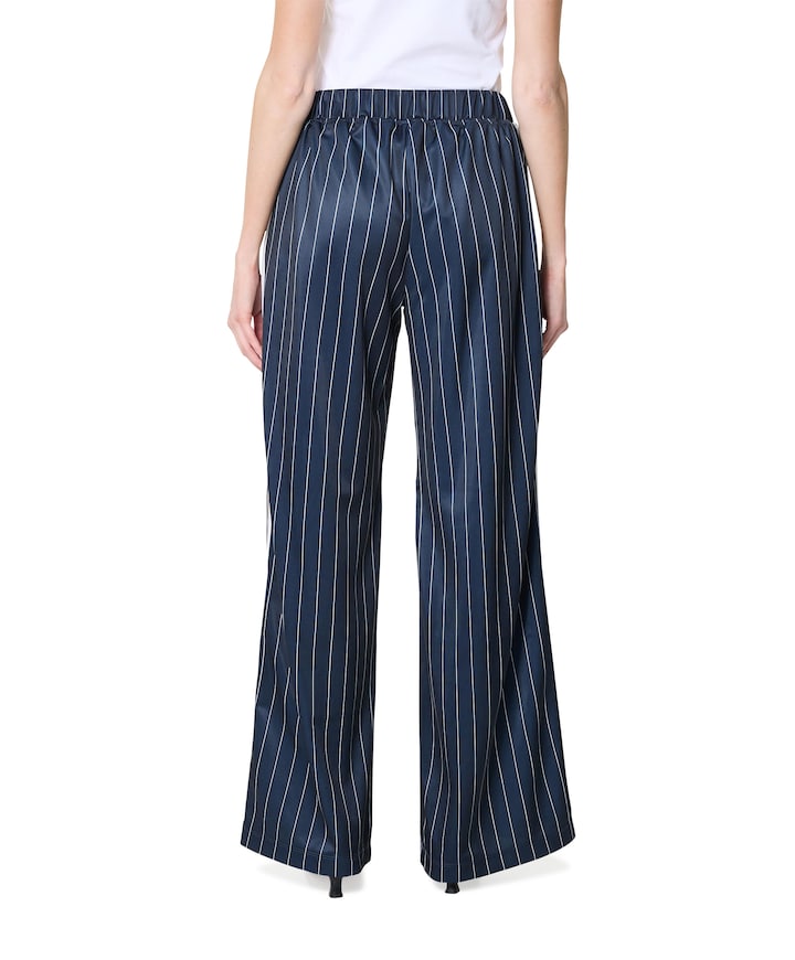 Baggy Pin Stripe Track Tall dames broek blauw
