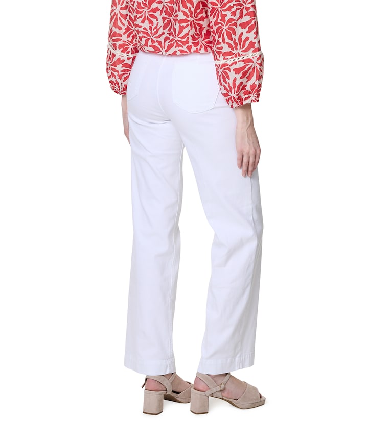 Jenny Wide Leg dames jeans wit
